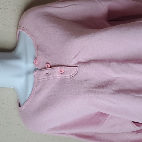 20W (XXL) VTG 90's Trend Basics pink 3/4 sleeve sweatshirt - Picture 2 of 10